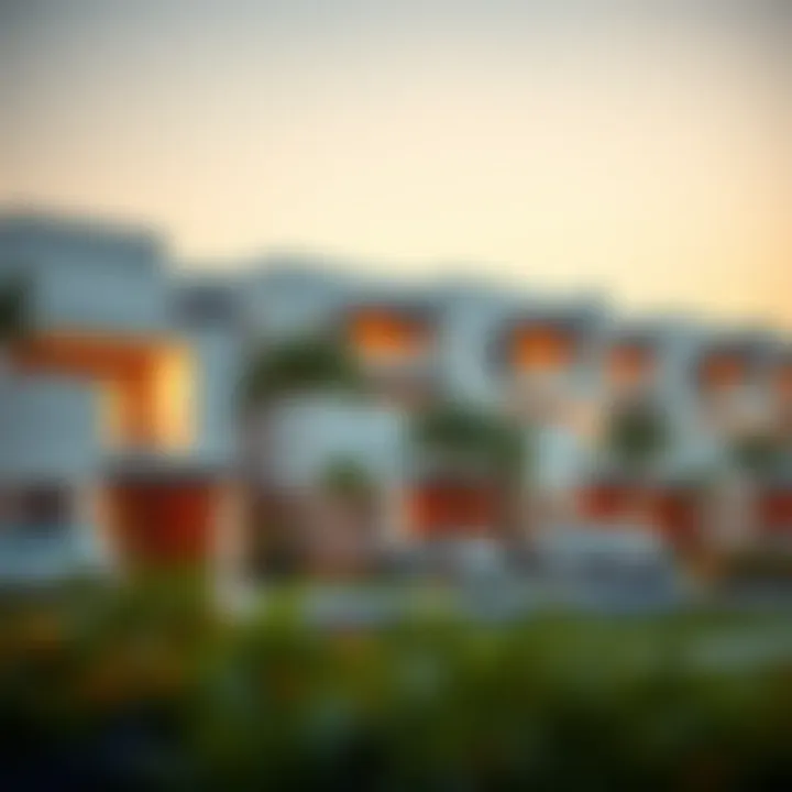 Modern architectural design of residential properties in Iris Village