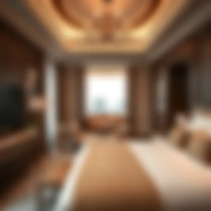 Luxurious suite interior highlighting elegant design and comfort