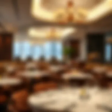 Elegant interior of a fine dining restaurant in JBR