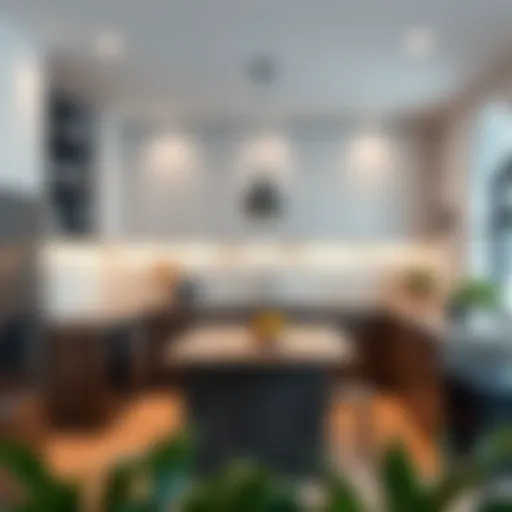 Modern kitchen rental space in Dubai