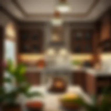 Traditional Elements in a Cozy Kitchen Setting A cozy kitchen space adorned with traditional elements, highlighting the blend of modernity and heritage.