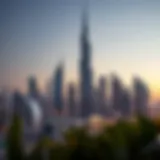 Luxurious Dubai skyline showcasing high-end properties