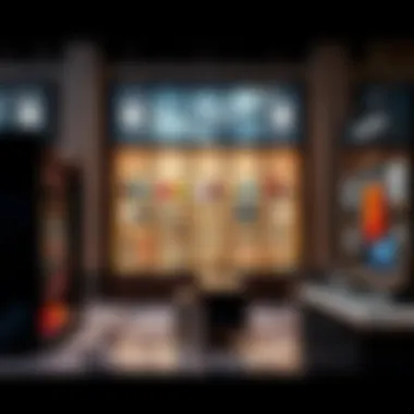 Luxury Goods Display in Dubai Mall Diverse range of luxury goods on display