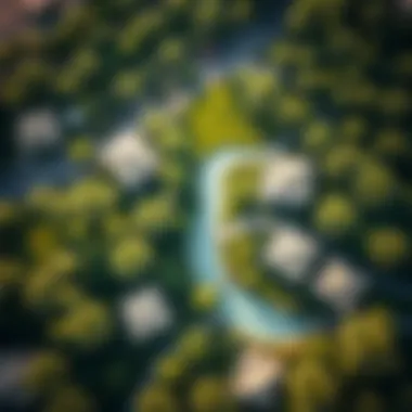 Lush Greenery of مبزرة الخضراء Aerial view showcasing the lush greenery of مبزرة الخضراء