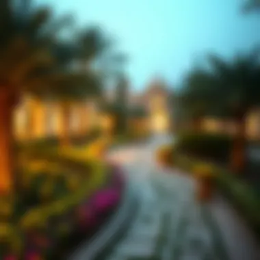 Gardens and Walking Paths in مبزرة الخضراء Beautiful gardens and walking paths in مبزرة الخضراء