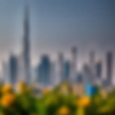 Overview of Dubai's skyline showcasing real estate developments