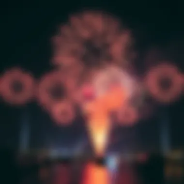 Stunning Fireworks Display Fireworks display in celebration of UAE holidays