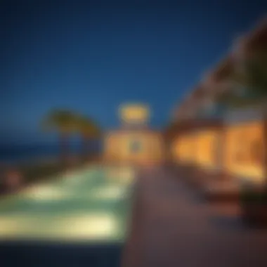 Exclusive beachfront amenities at a luxury residence in Palm Jumeirah
