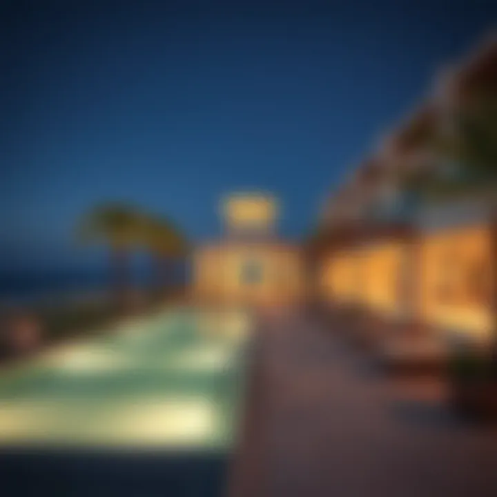 Exclusive beachfront amenities at a luxury residence in Palm Jumeirah