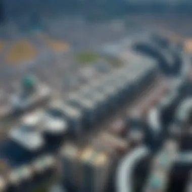 Aerial view of Prime Mizhar showcasing urban landscape