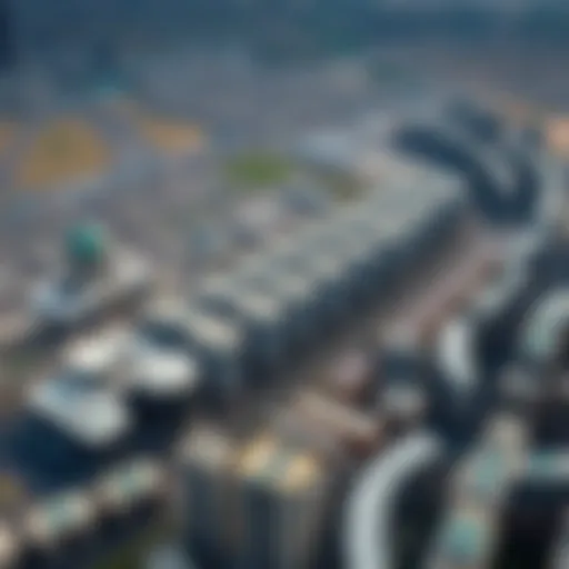 Aerial view of Prime Mizhar showcasing urban landscape