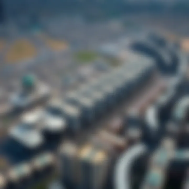 Aerial view of Prime Mizhar showcasing urban landscape