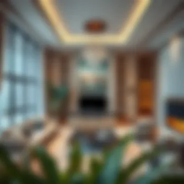 Luxurious interior design of a property in مشروع رمحان