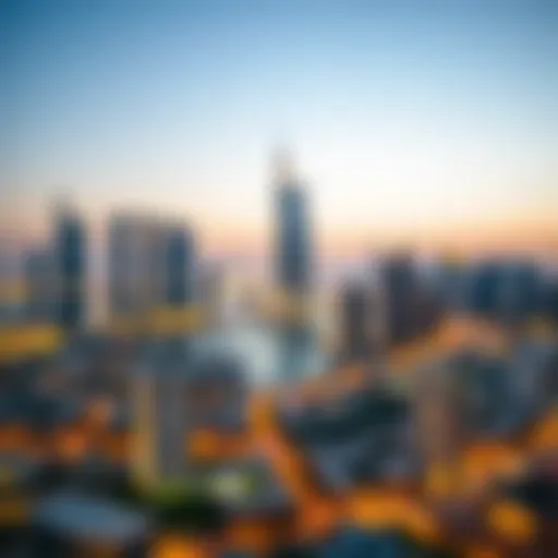 Stunning skyline view of Dubai showcasing مشروع رمحان