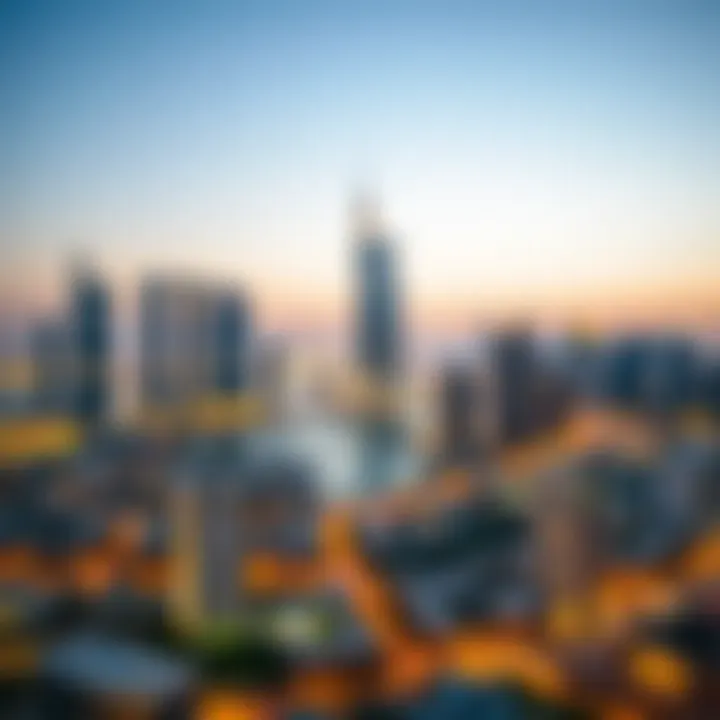 Stunning skyline view of Dubai showcasing مشروع رمحان