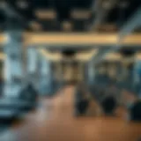 Modern gym facilities with state-of-the-art equipment