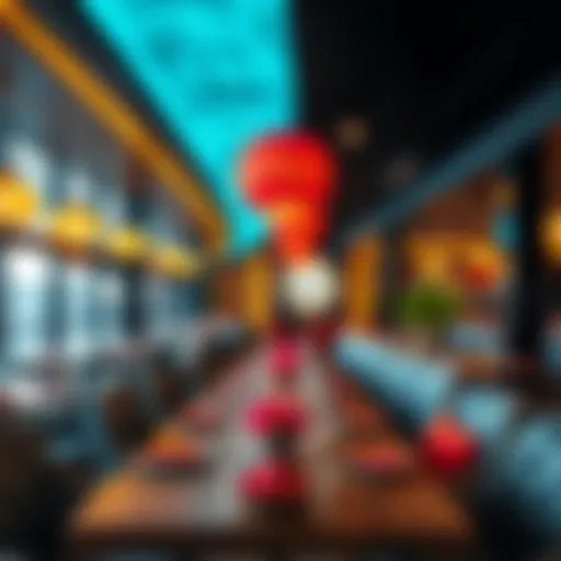 Vibrant dining area of Reef Restaurant