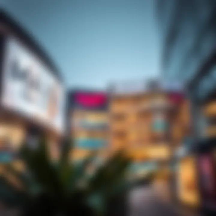 Strategic location of a major shopping center in Dubai