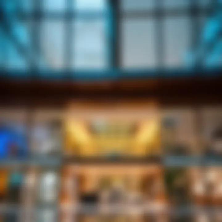 Interior view showcasing the architectural elegance of بوابة الشرق مول