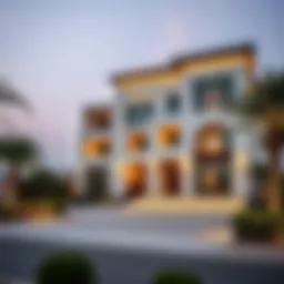 Luxurious villa exterior in Al Barsha