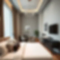 Charming room interior highlighting modern decor