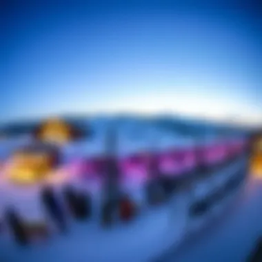 Panoramic Features of Ski Dubai A panoramic view of Ski Dubai showcasing its diverse features