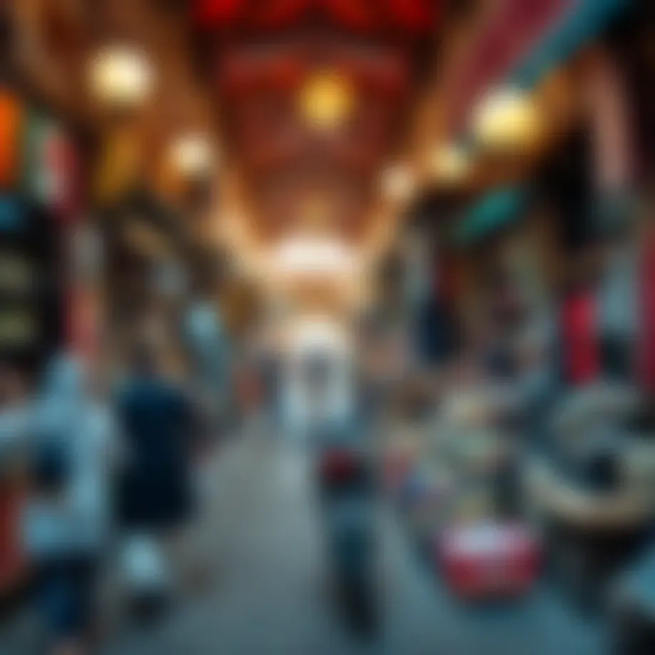 Vibrant scene of a traditional souk