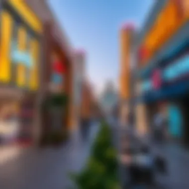 Commercial Hub of Sport City Vibrant commercial areas of Sport City filled with shops and dining options