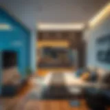 Modern studio apartment interior in Dubai