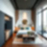 Modern studio apartment interior