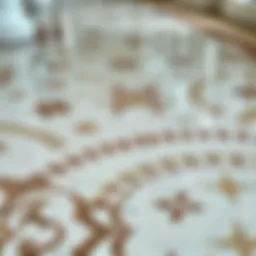 A close-up view of a beautifully patterned terrazzo floor