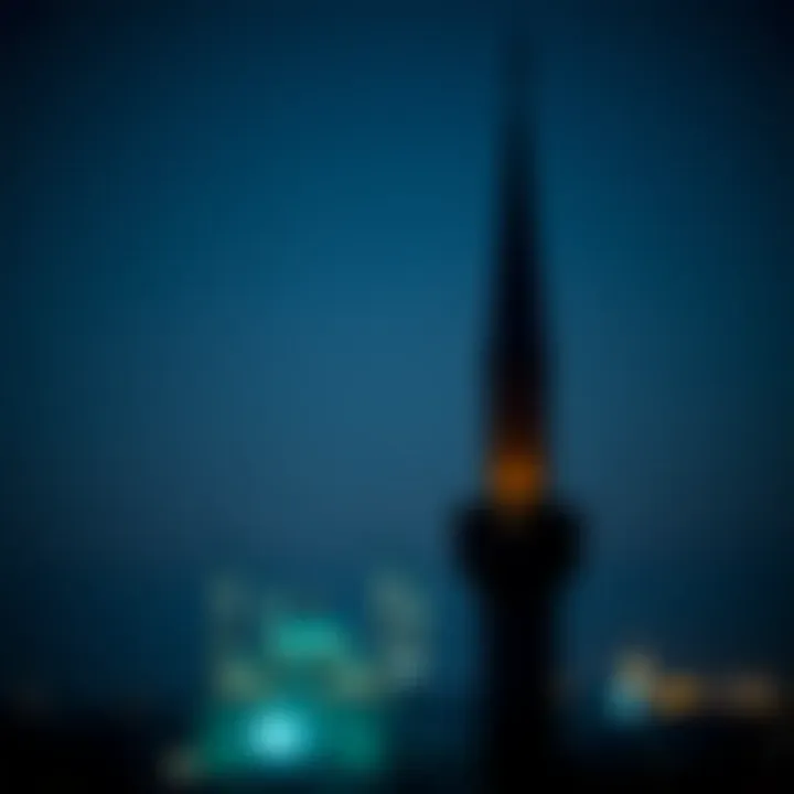 Majestic Mosque Minaret Against the Skyline