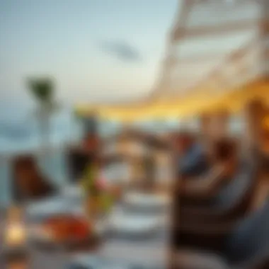 Gourmet Dining Experience at a Beach Club Gourmet dining experience at a beach club restaurant