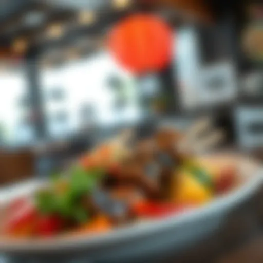 A beautifully presented plate of authentic Turkish kebabs with vibrant garnishes.