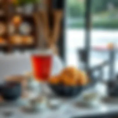 A glass of traditional Turkish tea served alongside sweet pastries, embodying cultural traditions.