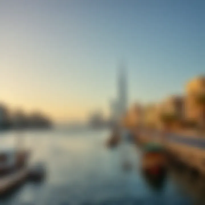 A serene view of the Dubai Creek