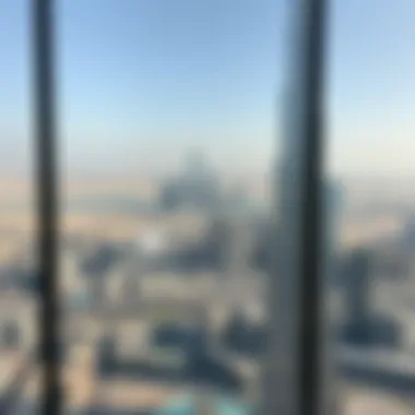 View from Observation Deck Panoramic view from the observation deck of Burj Khalifa