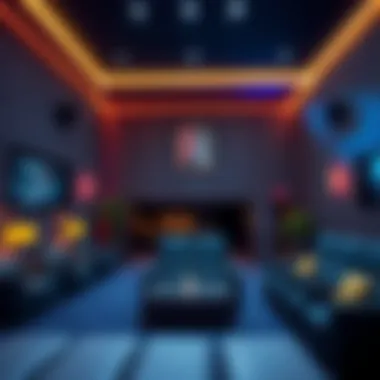 An inviting lounge area within the cinema, designed for a delightful movie-going experience.