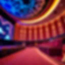 A panoramic view of the luxurious cinema hall at Dubai Hills Mall showcasing advanced technology.