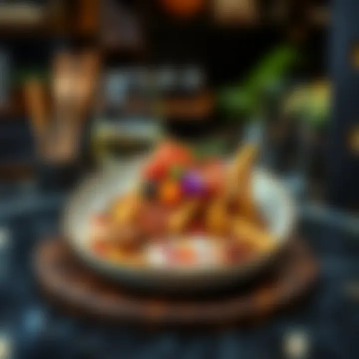 A unique dish representing the fusion of different cuisines