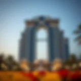 Stunning architecture of Jumeirah Hotel showcasing its iconic silhouette