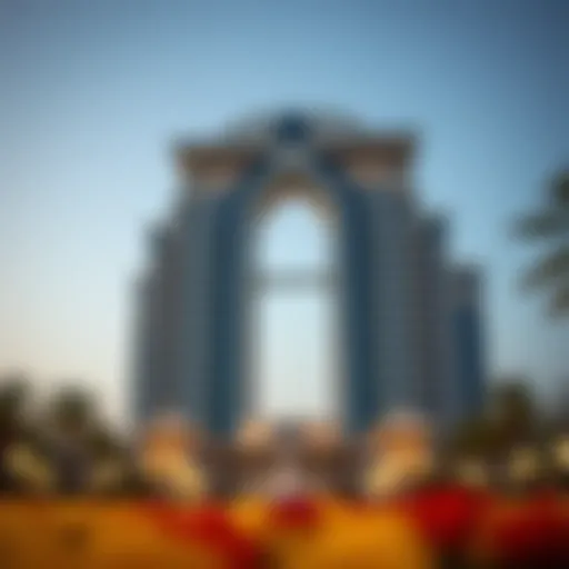 Stunning architecture of Jumeirah Hotel showcasing its iconic silhouette