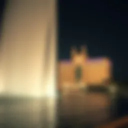 Majestic view of the Dubai Fountain in action