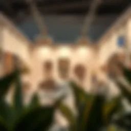 A captivating view of a contemporary art gallery in Jebel Ali showcasing modern artworks.