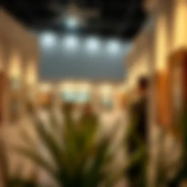 An exhibition featuring local artists' works, reflecting the cultural richness of Dubai.
