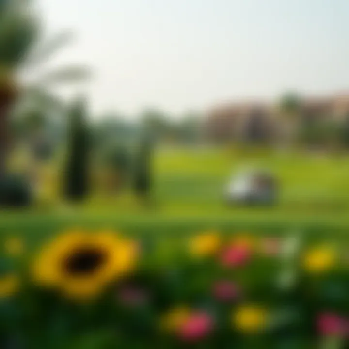 Lush green surroundings and amenities near Golf Green
