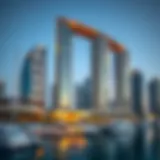 Stunning view of Rove Downtown's architecture against the Dubai skyline
