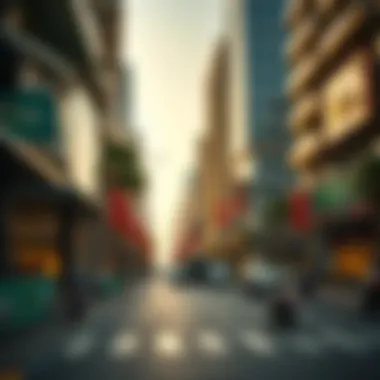 Vibrant urban life surrounding Rove Downtown