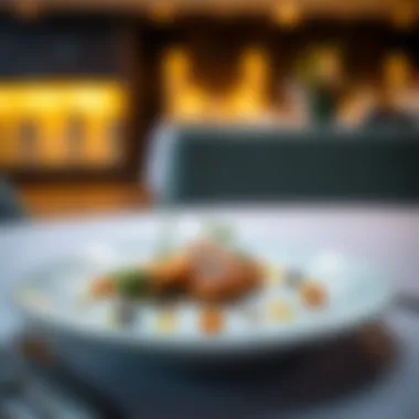 A beautifully plated dish from one of Dubai's top Michelin-starred chefs