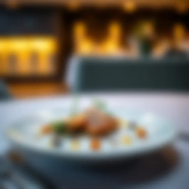 A beautifully plated dish from one of Dubai's top Michelin-starred chefs